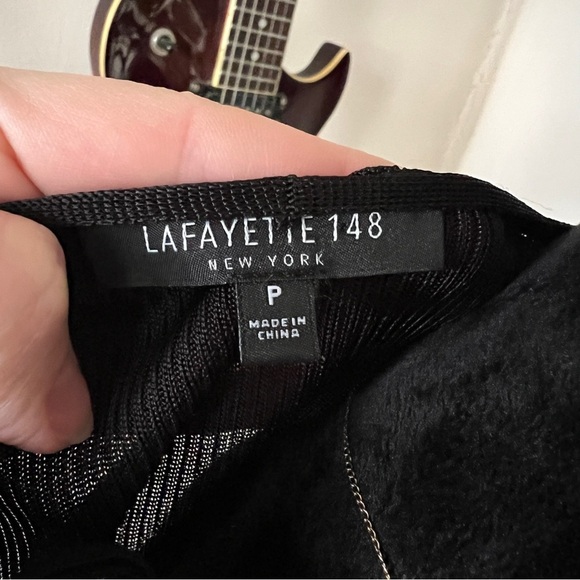 Layafette 148 Slinky Black Cardigan - Size P - Picture 3 of 5